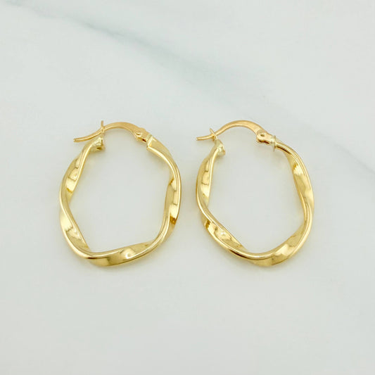 Candongas Crespa 1.8 g / 1 1/4 in Oro Amarillo 18K
