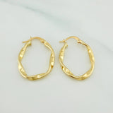 Candongas Crespa 1.8 g / 1 1/4 in Oro Amarillo 18K