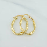 Candongas Crespa 1.8 g / 1 1/4 in Oro Amarillo 18K