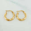 Candongas Kari 2 g / 3/4 in Oro Amarillo 18K