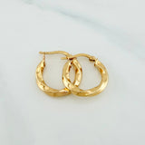 Candongas Kari 2 g / 3/4 in Oro Amarillo 18K