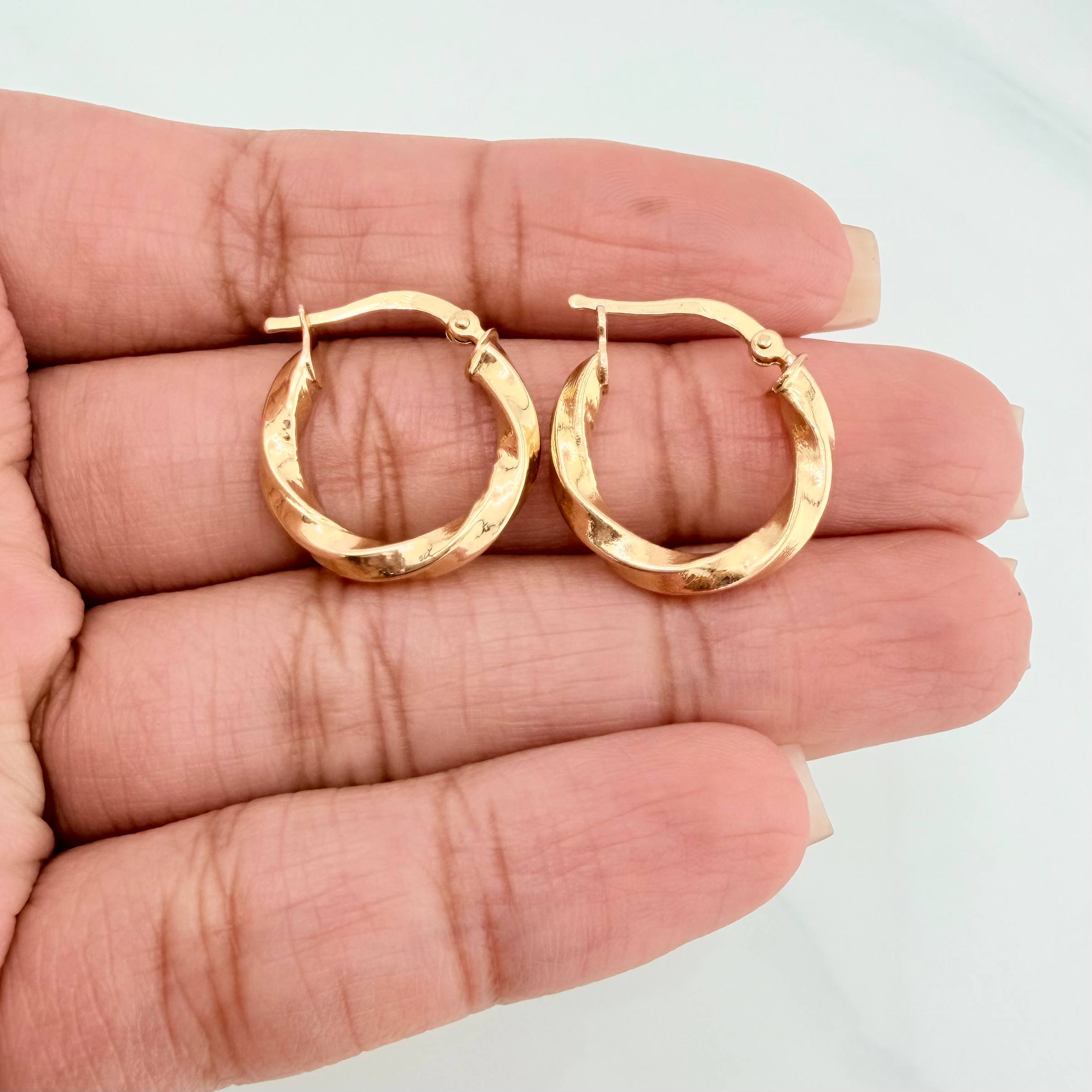 Candongas Kari 2 g / 3/4 in Oro Amarillo 18K