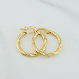 Candongas Mary 1.35 g / 3/4 in Oro Amarillo 18K
