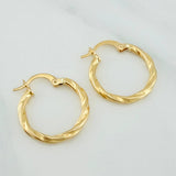 Candongas Mary 1.35 g / 3/4 in Oro Amarillo 18K