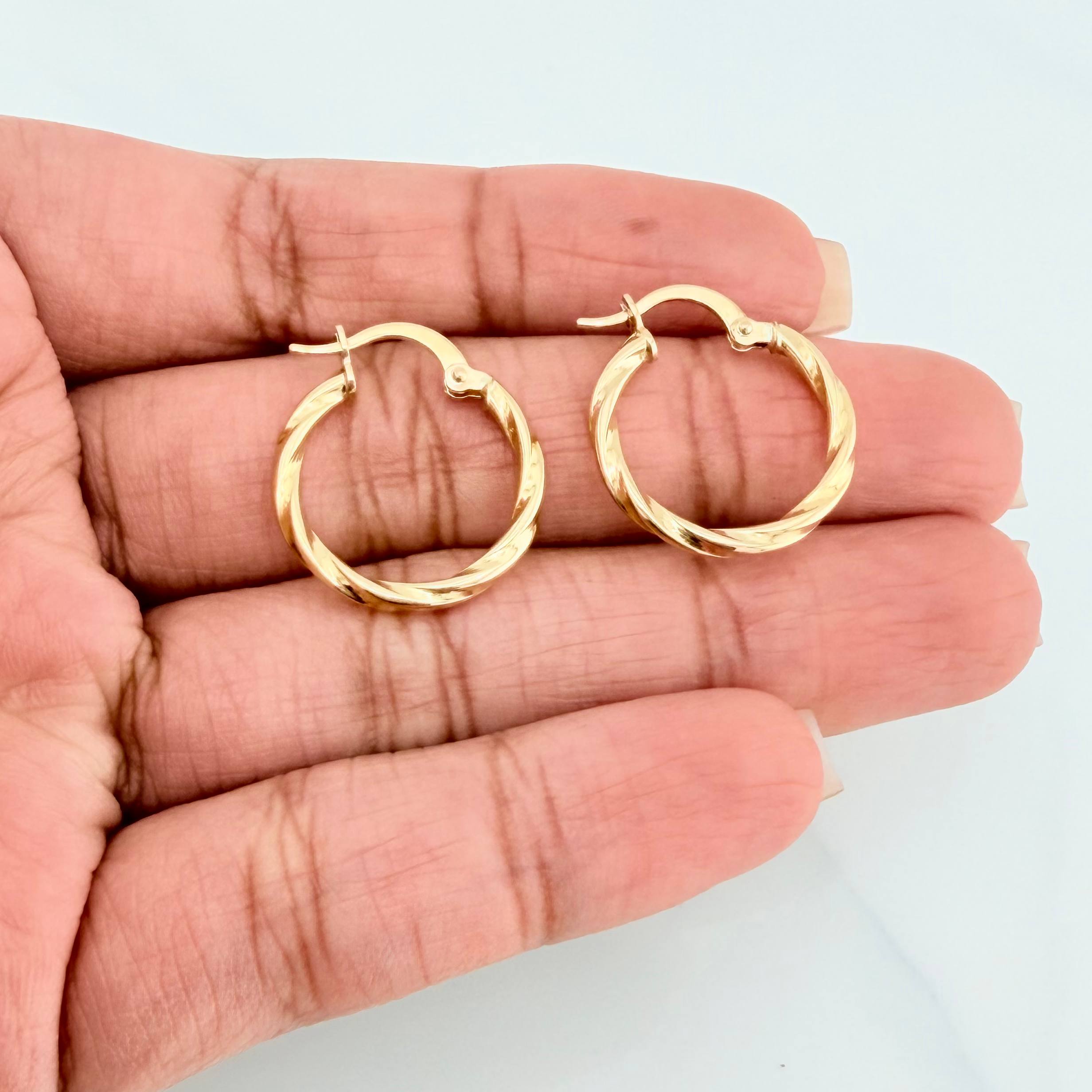 Candongas Mary 1.35 g / 3/4 in Oro Amarillo 18K