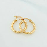 Candongas Mary 1.2 g / 3/4 in Oro Amarillo 18K