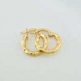 Candongas Kataleya 1.05 g / 1/2 in Oro Amarillo 18K