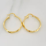 Candongas Linda 2.3 g / 3/4 in Oro Amarillo 18K