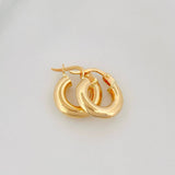 Hoop Earrings Jass 1.4 g / 1/2 in 18K Yellow Gold
