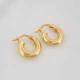 Hoop Earrings Jass 1.4 g / 1/2 in 18K Yellow Gold