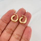 Hoop Earrings Jass 1.35 g / 1/2 in 18K Yellow Gold