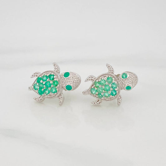 Topos Tortuga Esmeraldas 38Pts 3.45 g / in / 7 mm Plata 925