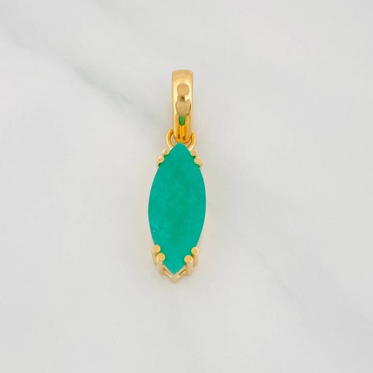 Dije Marquiz Esmeralda 2.83Qts 2.9 g / 1 in Oro Amarillo 18K