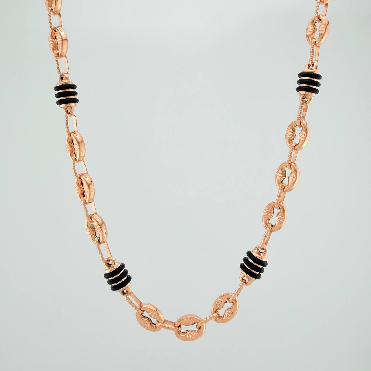 Cadena Rustica Barril GC 18.1gr / 28 3/4 in / 4.6mm Oro Rosa 18K &