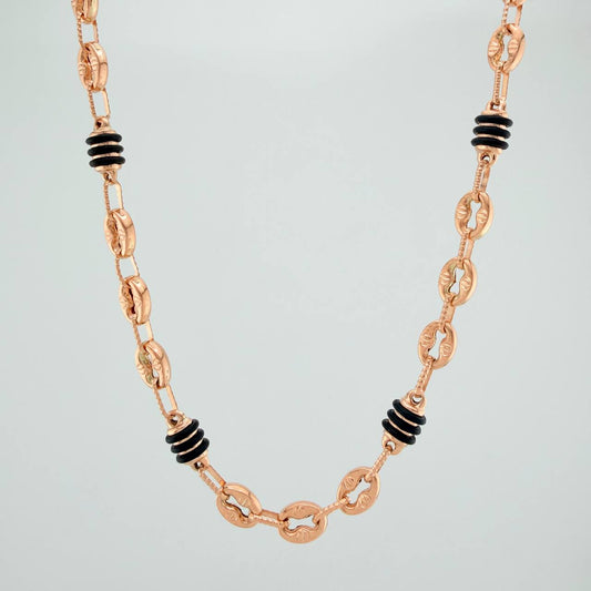 Cadena Rustica Barril GC 18.1gr / 28 3/4 in / 4.6mm Oro Rosa 18K &