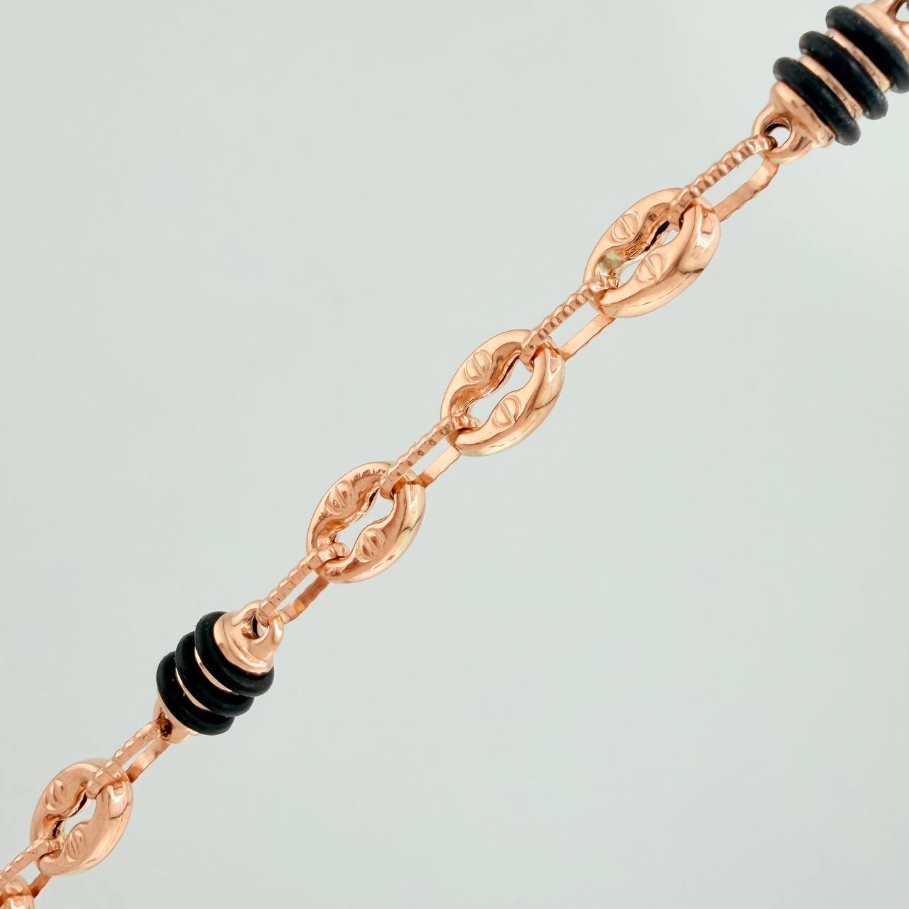 Cadena Rustica Barril GC 18.1gr / 28 3/4 in / 4.6mm Oro Rosa 18K &