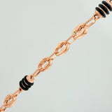 Cadena Rustica Barril GC 18.1gr / 28 3/4 in / 4.6mm Oro Rosa 18K &