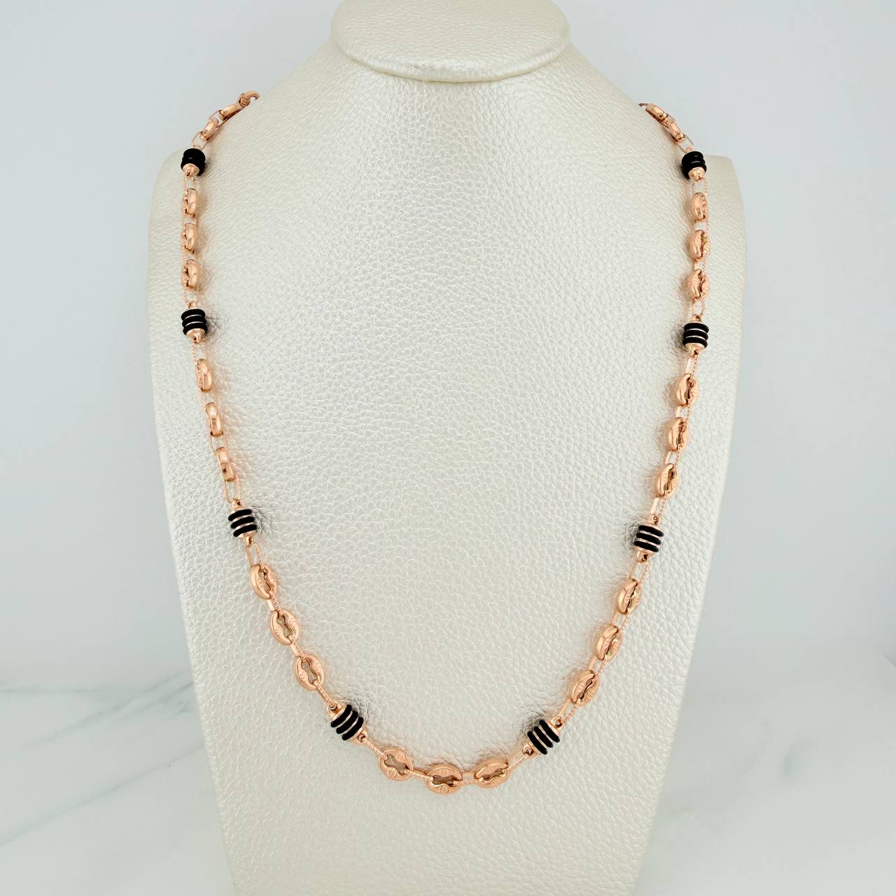 Cadena Rustica Barril GC 18.1gr / 28 3/4 in / 4.6mm Oro Rosa 18K &