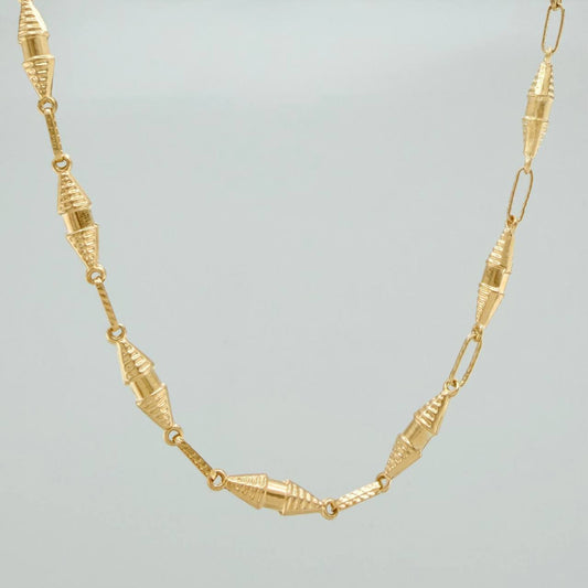 Cadena Rustica Dubai 9.35gr / 24 3/4 in / 2.95mm Oro Amarillo 18K &