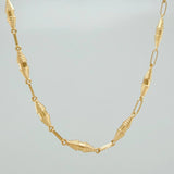 Cadena Rustica Dubai 9.35gr / 24 3/4 in / 2.95mm Oro Amarillo 18K &