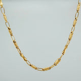 Cadena Rustica Tornillo 9.05gr / 23 1/2 in / 3.5mm Oro Amarillo 18K &