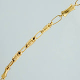 Cadena Rustica Tornillo 9.05gr / 23 1/2 in / 3.5mm Oro Amarillo 18K &