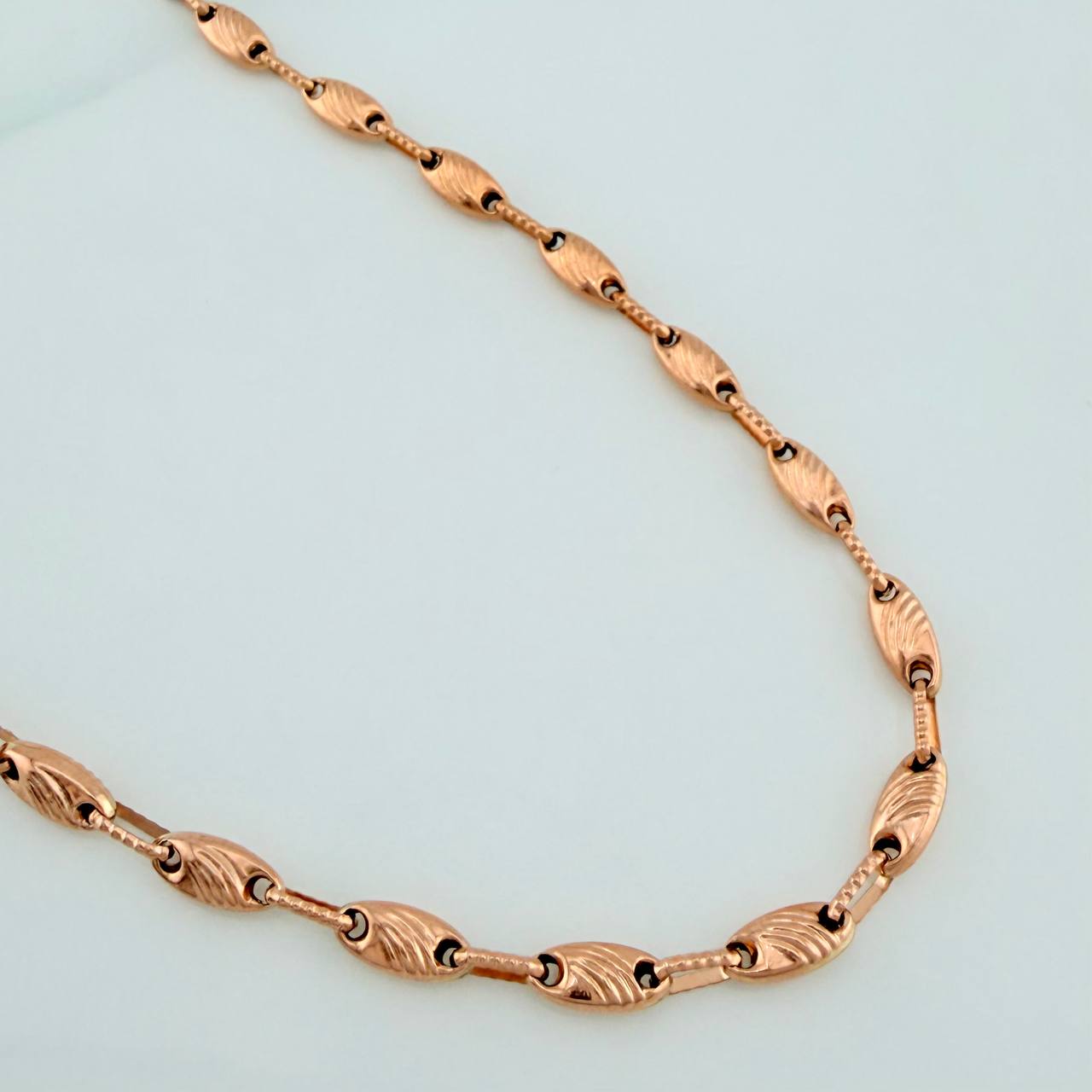 Cadena Rustica Paris 11.45gr / 24 3/4 in / 3.3mm Oro Rosa 18K &