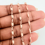 Cadena Rustica Paris 11.45gr / 24 3/4 in / 3.3mm Oro Rosa 18K &