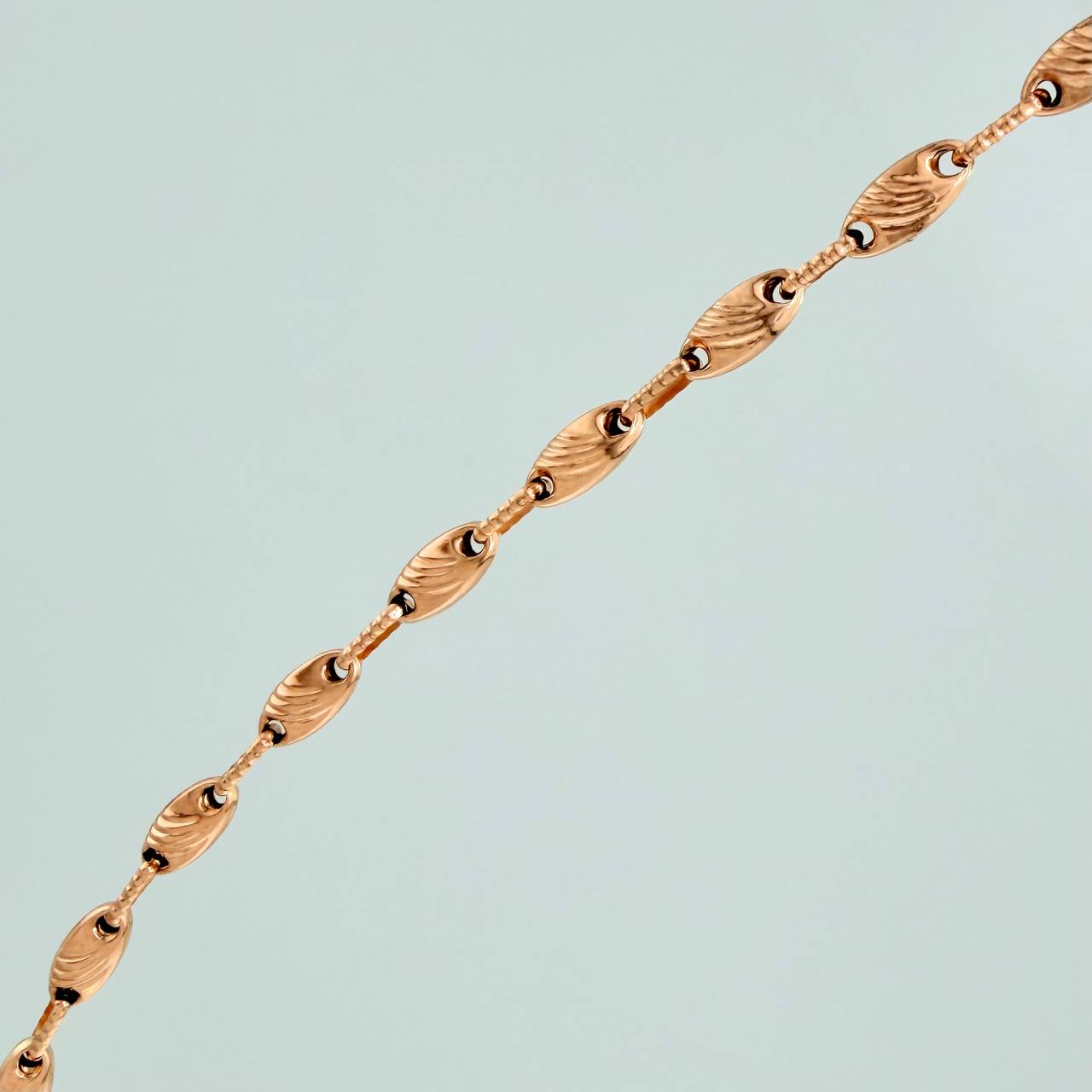 Cadena Rustica Paris 11.45gr / 24 3/4 in / 3.3mm Oro Rosa 18K &