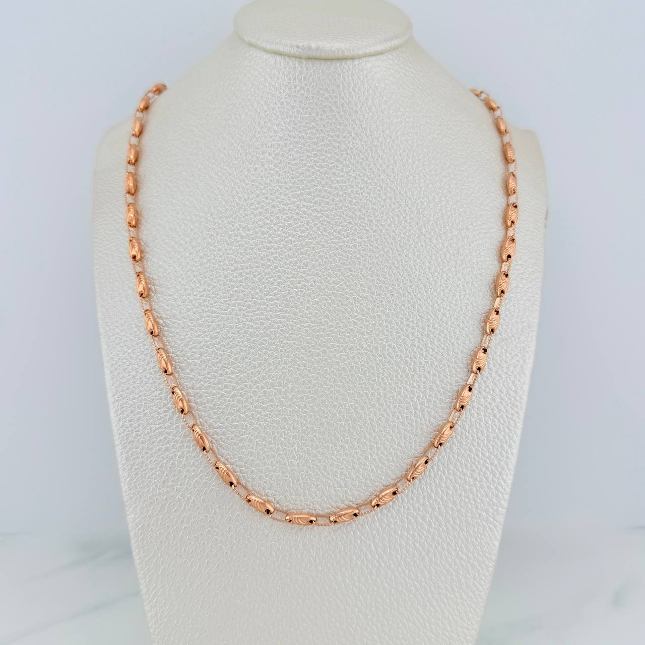 Cadena Rustica Paris 11.45gr / 24 3/4 in / 3.3mm Oro Rosa 18K &