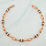 Pulso Rustico Corona 5.15gr / 8 1/4 in / 3.9mm Oro Rosa 18K &