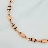Pulso Rustico Corona 5.15gr / 8 1/4 in / 3.9mm Oro Rosa 18K &