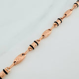 Pulso Rustico Corona 5.15gr / 8 1/4 in / 3.9mm Oro Rosa 18K &