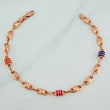 Pulso Rustico Corona 4.6gr / 7 3/4 in / 4.25mm Oro Rosa 18K &
