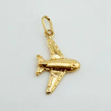 Dije Avion 0.55 g / 3/4 in Oro Amarillo 18K