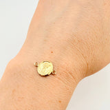 Herraje Divino Niño Doble Faz 0.55gr / 3/4 in / Oro Amarillo 18K