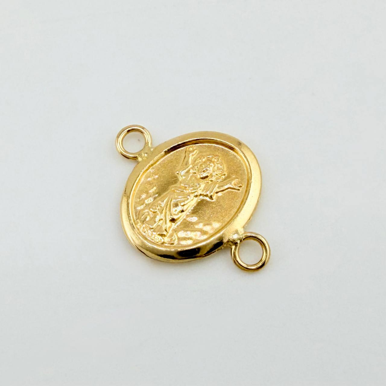 Herraje Divino Niño Doble Faz 0.5gr / 3/4 in / Oro Amarillo 18K