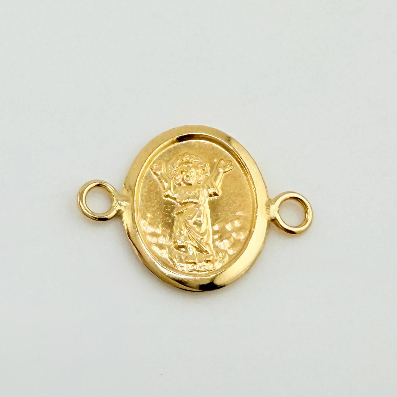Herraje Divino niño Doble faz 0.5gr / 1/2 in / Oro Amarillo 18K ©