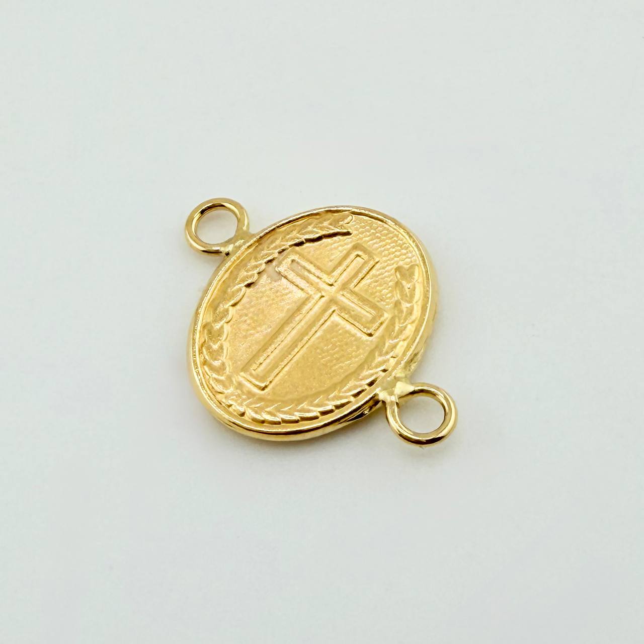 Herraje Divino Niño Doble Faz 0.55gr / 3/4 in / Oro Amarillo 18K