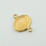 Herraje Divino niño Doble faz 0.55gr / 3/4 in / Oro Amarillo 18K ©