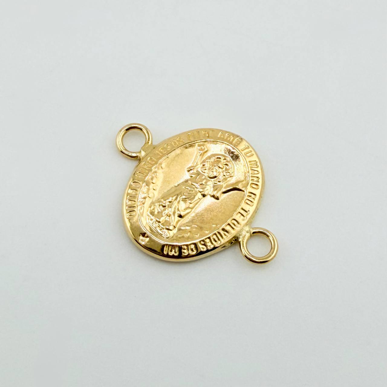Herraje Divino Niño Doble Faz 0.55gr / 3/4 in / Oro Amarillo 18K