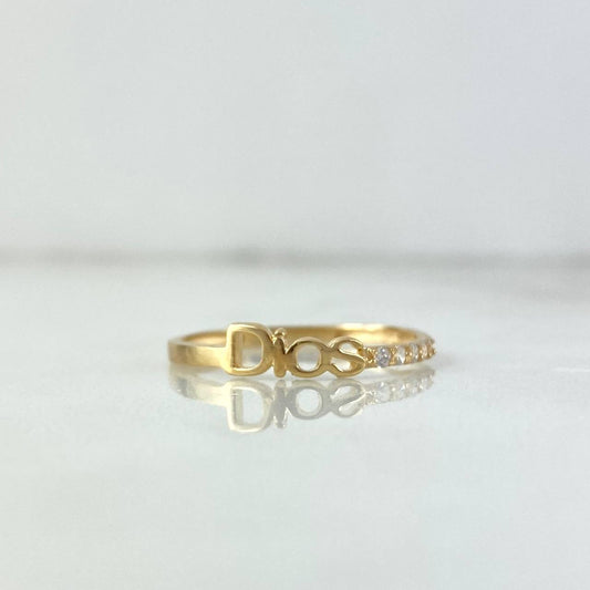 God Ring 1.15gr / Size 5 / 18K Gold *