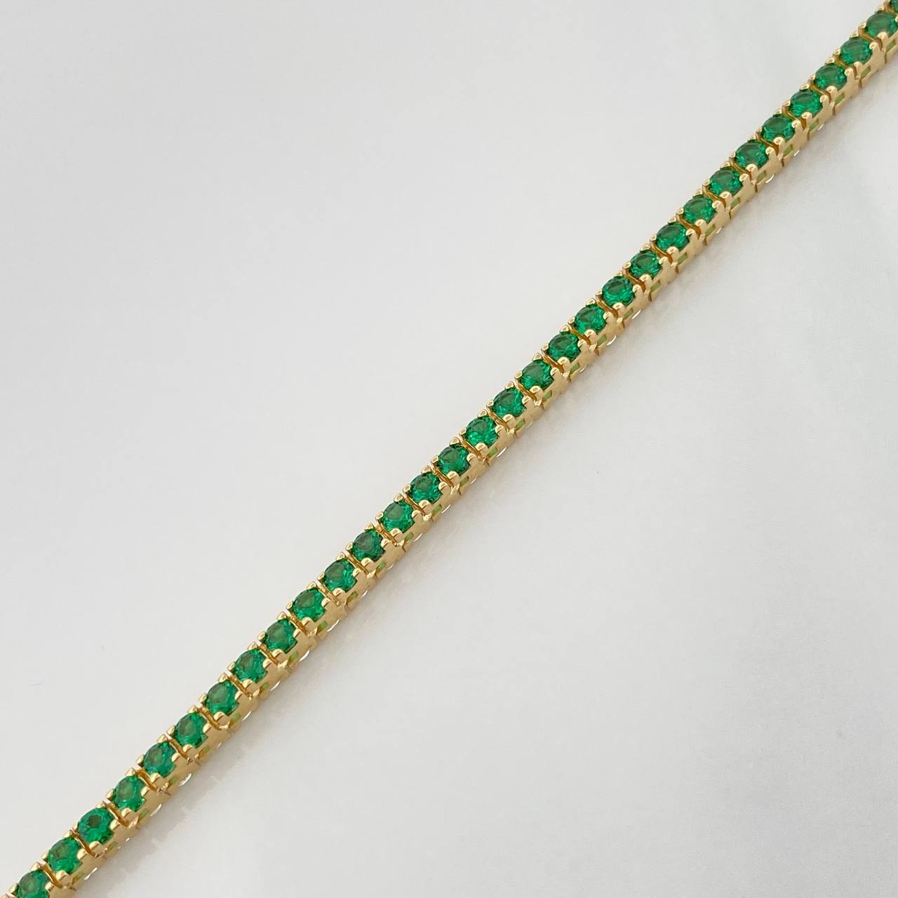 Pulso Tennis 7gr / 7 in / 2.5mm Oro Amarillo +4 18K %