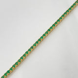 Pulso Tennis 7gr / 7 in / 2.5mm Oro Amarillo +4 18K %
