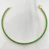Pulso Tennis 7gr / 7 in / 2.5mm Oro Amarillo +4 18K %