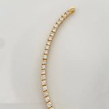 Pulso Tennis 7.7gr / 7 in / 2.5mm Oro Amarillo +4 18K %