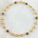 Rustic Bracelet GC 3x1 3.05gr / 7.9in / 18K Gold Yellow Nac.Esp. ©
