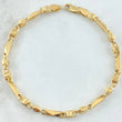 Rustic Spanish Bracelet 5.3gr / 8.1in / 18K Gold ©
