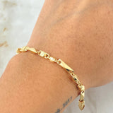 Rustic Spanish Bracelet 5.3gr / 8.1in / 18K Gold ©
