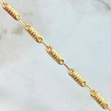 Rustic Cylinder Chain 10.35gr / 23.6in / 18K Gold +0$